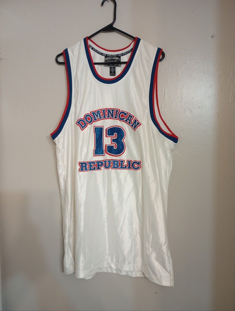 Steve & Barry's Vintage Dominican Republic #13 Men's Basketball Jersey